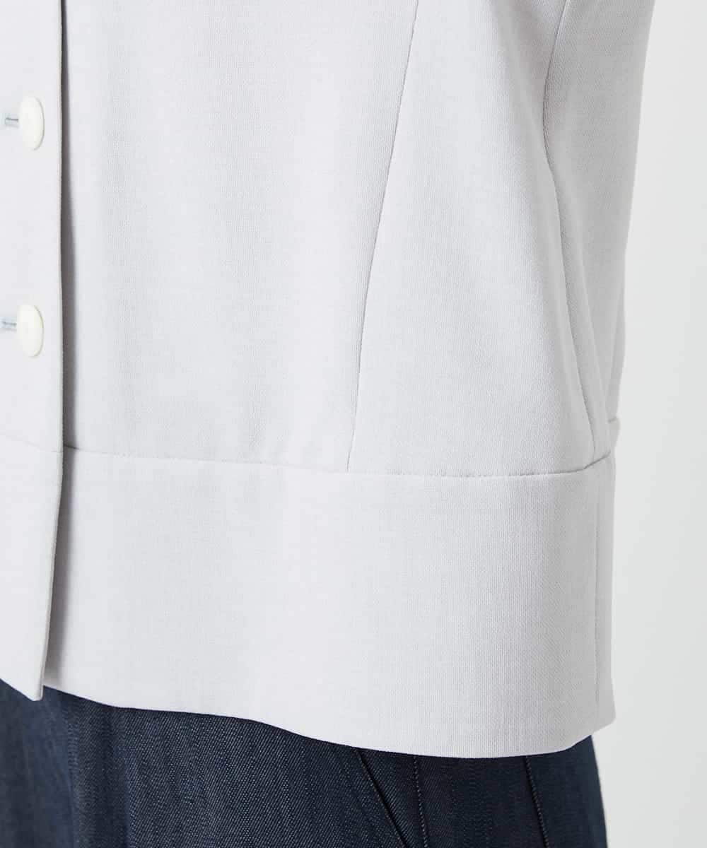 NHDGF88290 GIANNI LO GIUDICE(小さいサイズ)(メゾン ドゥ サンク) [セットアップ対応]リネンライクジャケット ライトグレー