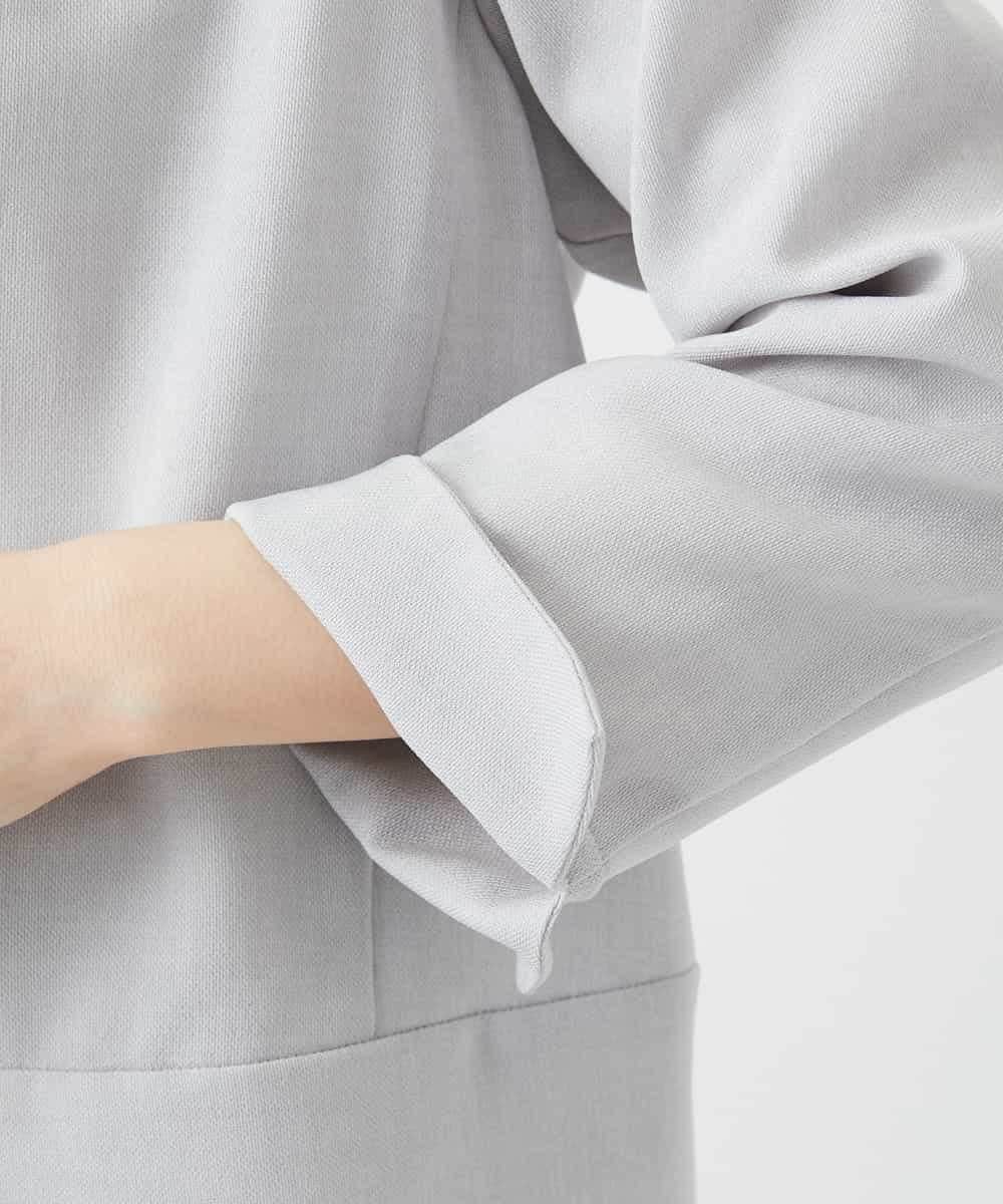 NHDGF88290 GIANNI LO GIUDICE(小さいサイズ)(メゾン ドゥ サンク) [セットアップ対応]リネンライクジャケット ライトグレー