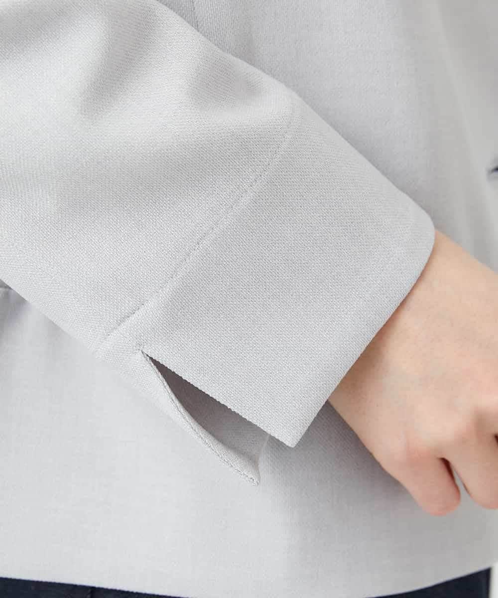 NHDGF88290 GIANNI LO GIUDICE(小さいサイズ)(メゾン ドゥ サンク) [セットアップ対応]リネンライクジャケット ライトグレー