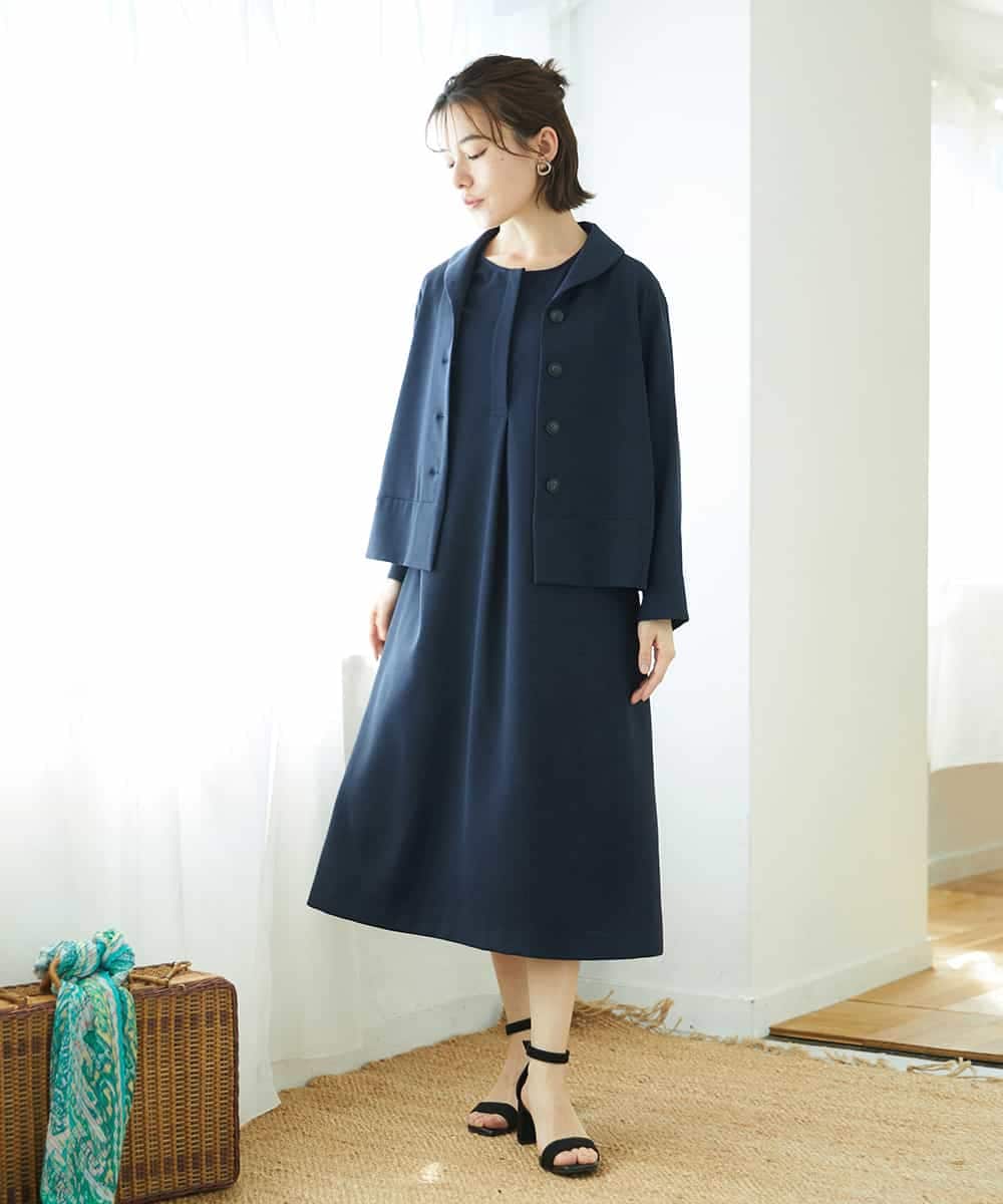 NHDGF88290 GIANNI LO GIUDICE(小さいサイズ)(メゾン ドゥ サンク) [セットアップ対応]リネンライクジャケット ライトグレー