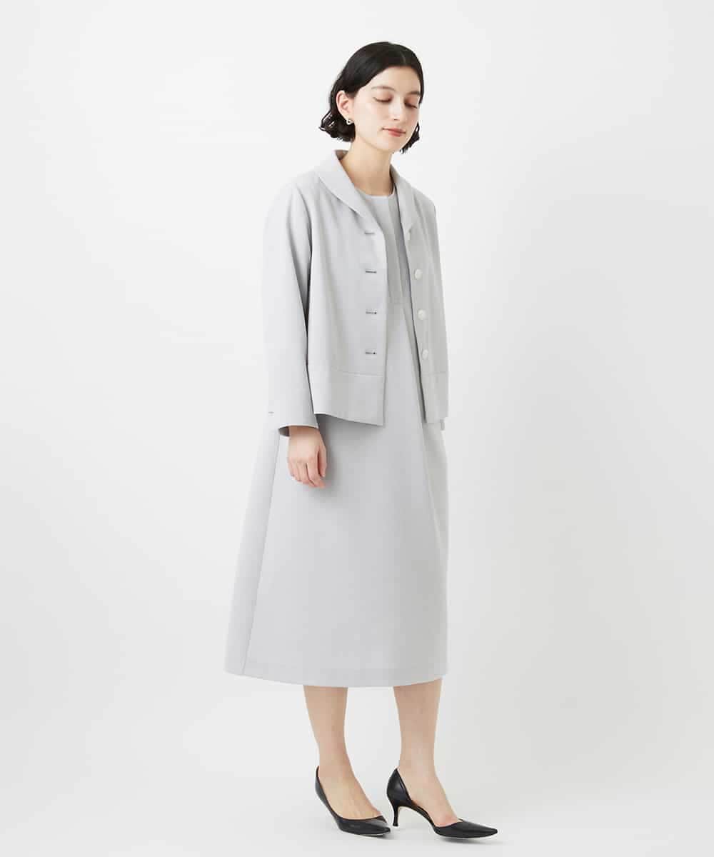 NHDGF88290 GIANNI LO GIUDICE(小さいサイズ)(メゾン ドゥ サンク) [セットアップ対応]リネンライクジャケット ライトグレー