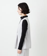 NHDGF89260 GIANNI LO GIUDICE(小さいサイズ)(メゾン ドゥ サンク) [セットアップ対応]リネンライクノーカラージレ ライトグレー