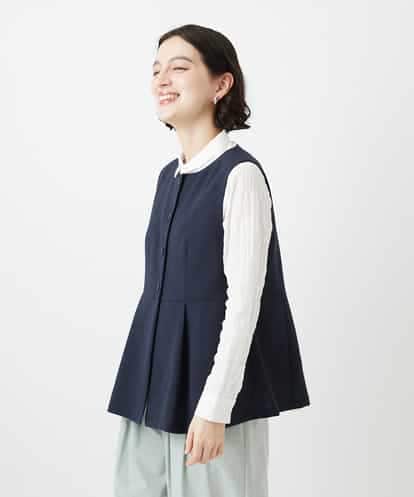 NHDGF89260 GIANNI LO GIUDICE(小さいサイズ) [セットアップ対応]リネンライクノーカラージレ