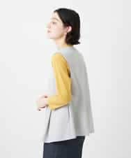 NHDGF89260 GIANNI LO GIUDICE(小さいサイズ)(メゾン ドゥ サンク) [セットアップ対応]リネンライクノーカラージレ ライトグレー