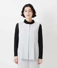 NHDGF89260 GIANNI LO GIUDICE(小さいサイズ)(メゾン ドゥ サンク) [セットアップ対応]リネンライクノーカラージレ ライトグレー