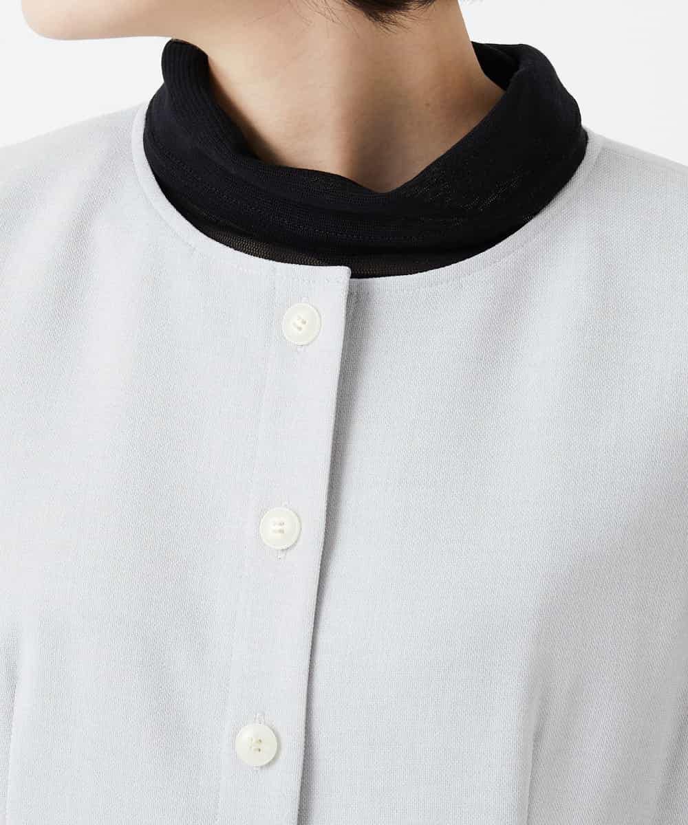 NHDGF89260 GIANNI LO GIUDICE(小さいサイズ)(メゾン ドゥ サンク) [セットアップ対応]リネンライクノーカラージレ ライトグレー