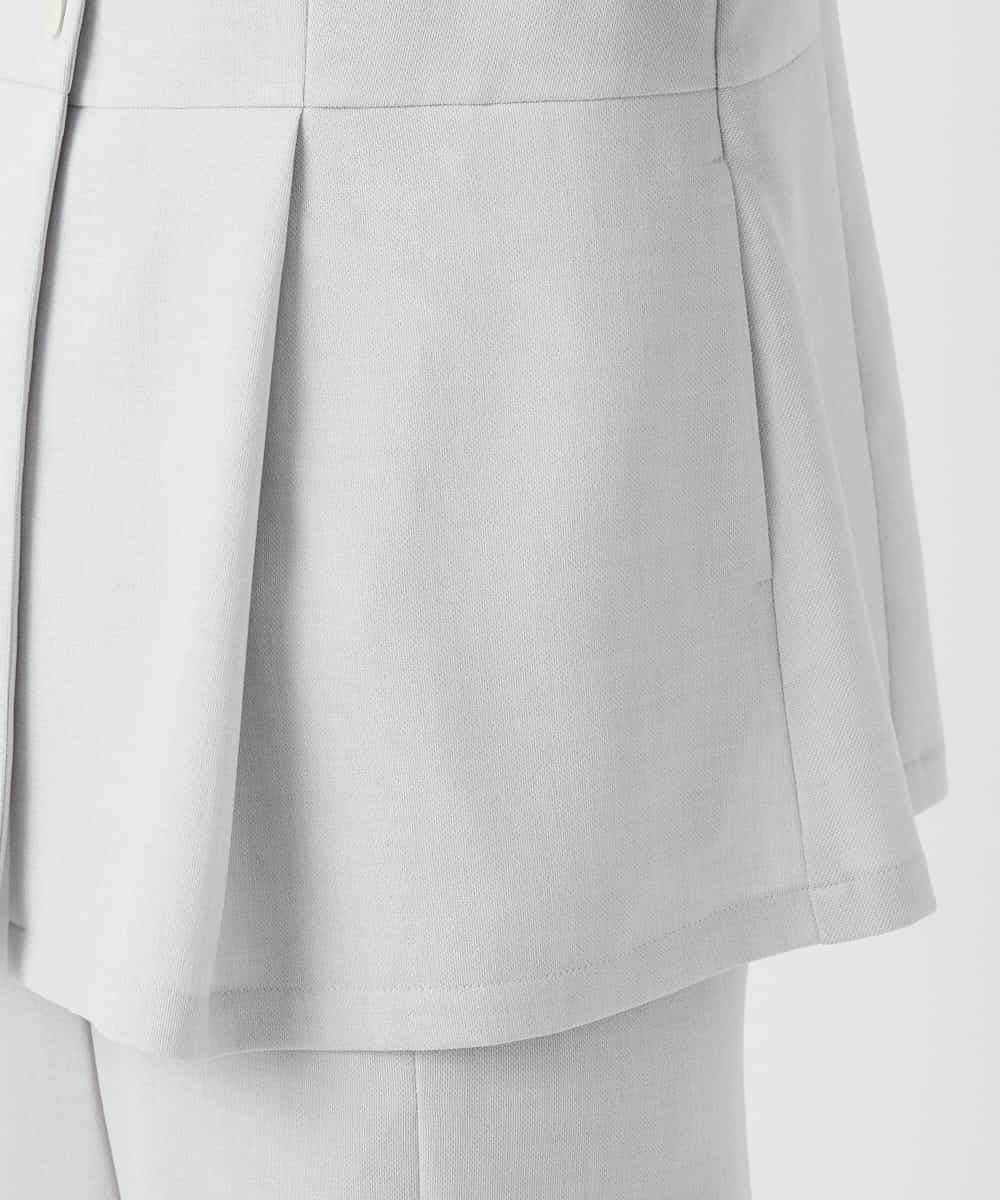 NHDGF89260 GIANNI LO GIUDICE(小さいサイズ)(メゾン ドゥ サンク) [セットアップ対応]リネンライクノーカラージレ ライトグレー