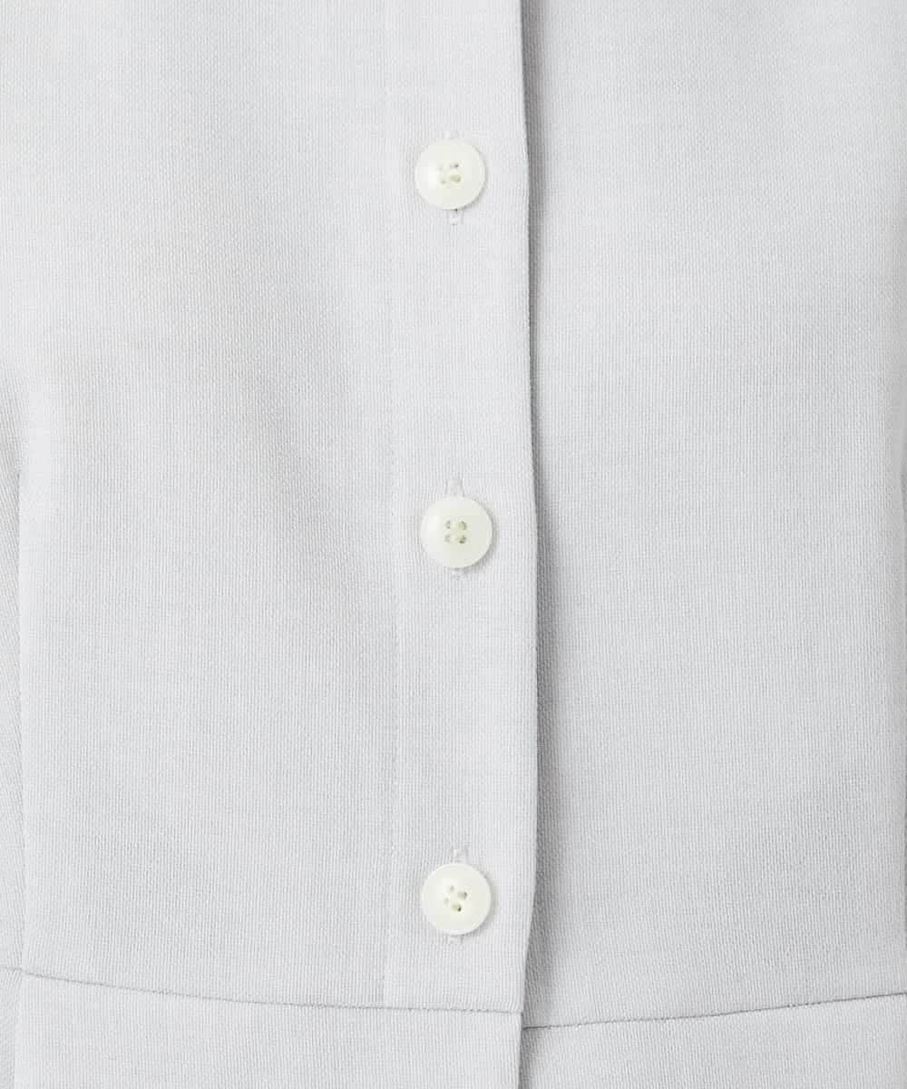 NHDGF89260 GIANNI LO GIUDICE(小さいサイズ)(メゾン ドゥ サンク) [セットアップ対応]リネンライクノーカラージレ ライトグレー