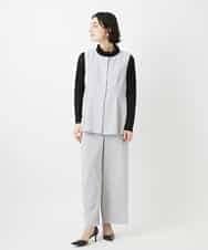 NHDGF89260 GIANNI LO GIUDICE(小さいサイズ)(メゾン ドゥ サンク) [セットアップ対応]リネンライクノーカラージレ ライトグレー