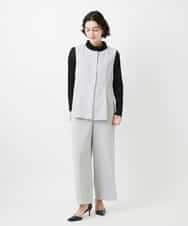 NHDGF89260 GIANNI LO GIUDICE(小さいサイズ)(メゾン ドゥ サンク) [セットアップ対応]リネンライクノーカラージレ ライトグレー