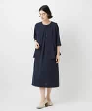 NHDGF89260 GIANNI LO GIUDICE(小さいサイズ)(メゾン ドゥ サンク) [セットアップ対応]リネンライクノーカラージレ ライトグレー