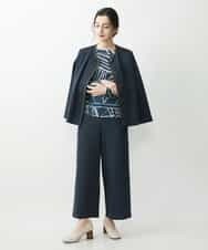 NHDGR81270 GIANNI LO GIUDICE(小さいサイズ)(メゾン ドゥ サンク) 【セットアップ対応】デニムジャージーノーカラージャケット ネイビー