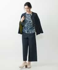 NHDGR81270 GIANNI LO GIUDICE(小さいサイズ)(メゾン ドゥ サンク) 【セットアップ対応】デニムジャージーノーカラージャケット ネイビー