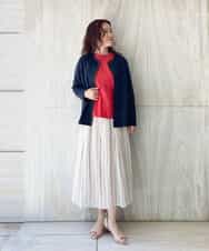 NHDGR81270 GIANNI LO GIUDICE(小さいサイズ)(メゾン ドゥ サンク) 【セットアップ対応】デニムジャージーノーカラージャケット ネイビー