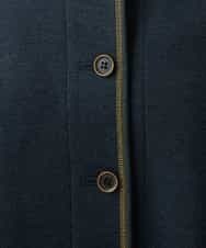 NHDGR81270 GIANNI LO GIUDICE(小さいサイズ)(メゾン ドゥ サンク) 【セットアップ対応】デニムジャージーノーカラージャケット ネイビー