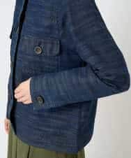 NHDJB20390 GIANNI LO GIUDICE(小さいサイズ)(メゾン ドゥ サンク) レインボーデニムジャケット ネイビー