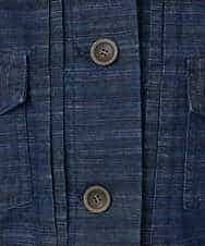 NHDJB20390 GIANNI LO GIUDICE(小さいサイズ)(メゾン ドゥ サンク) レインボーデニムジャケット ネイビー