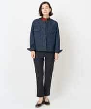 NHDJB20390 GIANNI LO GIUDICE(小さいサイズ)(メゾン ドゥ サンク) レインボーデニムジャケット ネイビー