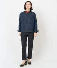 NHDJB20390 GIANNI LO GIUDICE(小さいサイズ)(メゾン ドゥ サンク) レインボーデニムジャケット ネイビー