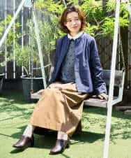 NHDJD14390 GIANNI LO GIUDICE(小さいサイズ)(メゾン ドゥ サンク) [セットアップ対応]デニムライクシャンブレージャケット ネイビー