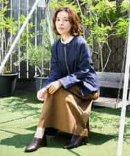 NHDJD14390 GIANNI LO GIUDICE(小さいサイズ)(メゾン ドゥ サンク) [セットアップ対応]デニムライクシャンブレージャケット ネイビー