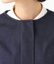 NHDJD14390 GIANNI LO GIUDICE(小さいサイズ)(メゾン ドゥ サンク) [セットアップ対応]デニムライクシャンブレージャケット ネイビー