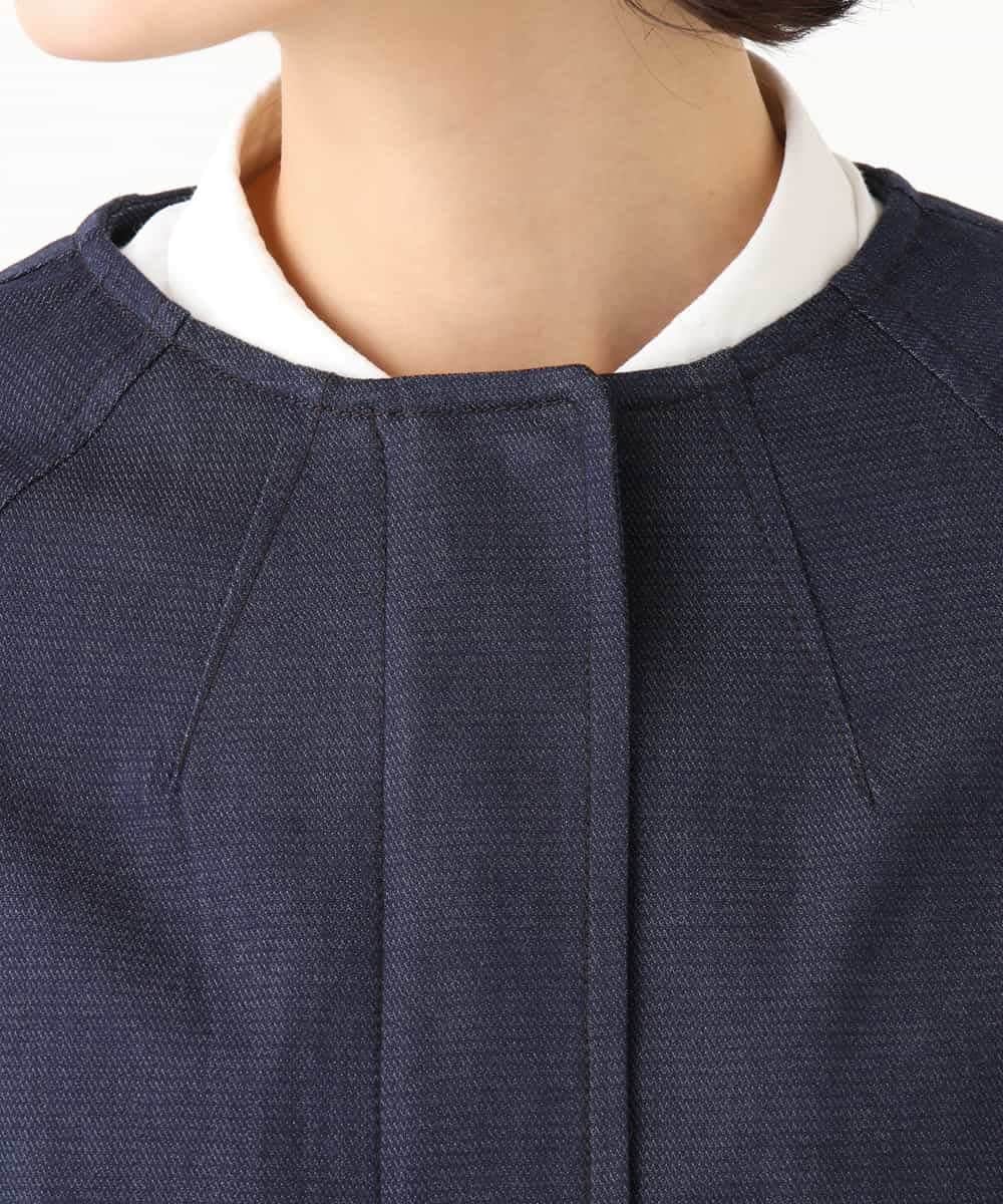 NHDJD14390 GIANNI LO GIUDICE(小さいサイズ)(メゾン ドゥ サンク) [セットアップ対応]デニムライクシャンブレージャケット ネイビー