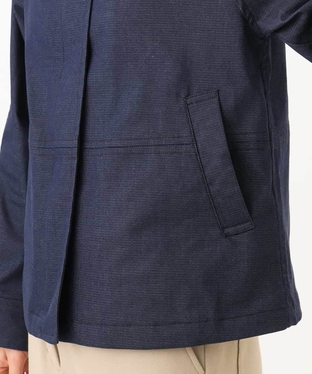 NHDJD14390 GIANNI LO GIUDICE(小さいサイズ)(メゾン ドゥ サンク) [セットアップ対応]デニムライクシャンブレージャケット ネイビー