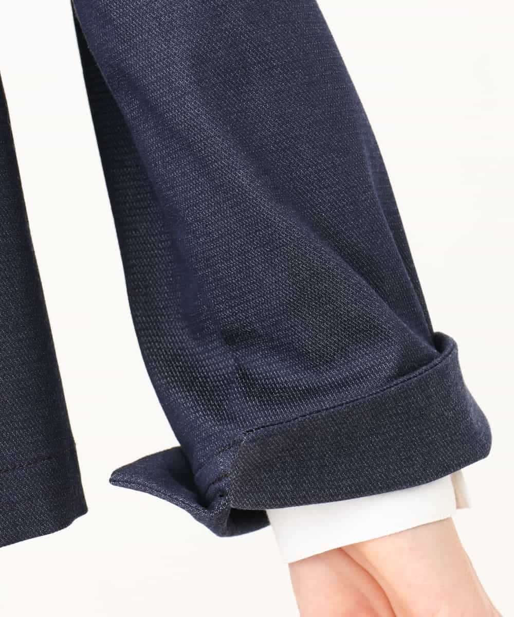 NHDJD14390 GIANNI LO GIUDICE(小さいサイズ)(メゾン ドゥ サンク) [セットアップ対応]デニムライクシャンブレージャケット ネイビー