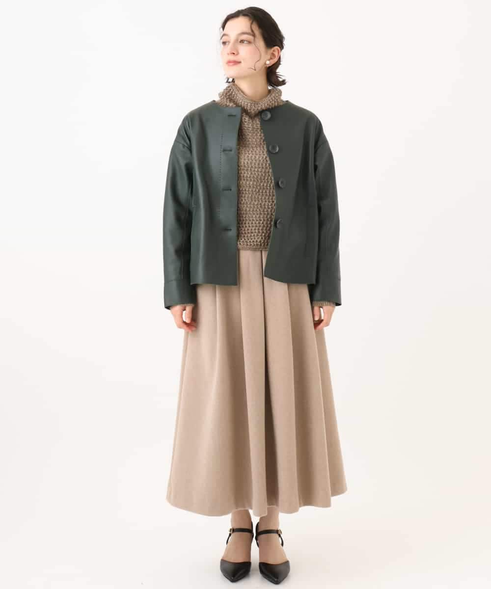 NHDJD15790 GIANNI LO GIUDICE(小さいサイズ)(メゾン ドゥ サンク) シープレザージャケット オレンジ