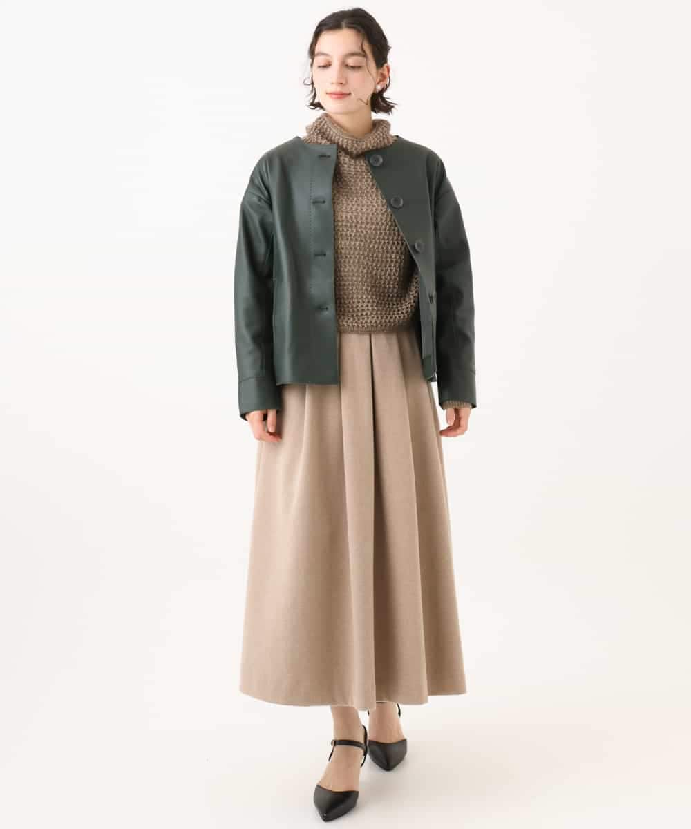 NHDJD15790 GIANNI LO GIUDICE(小さいサイズ)(メゾン ドゥ サンク) シープレザージャケット オレンジ