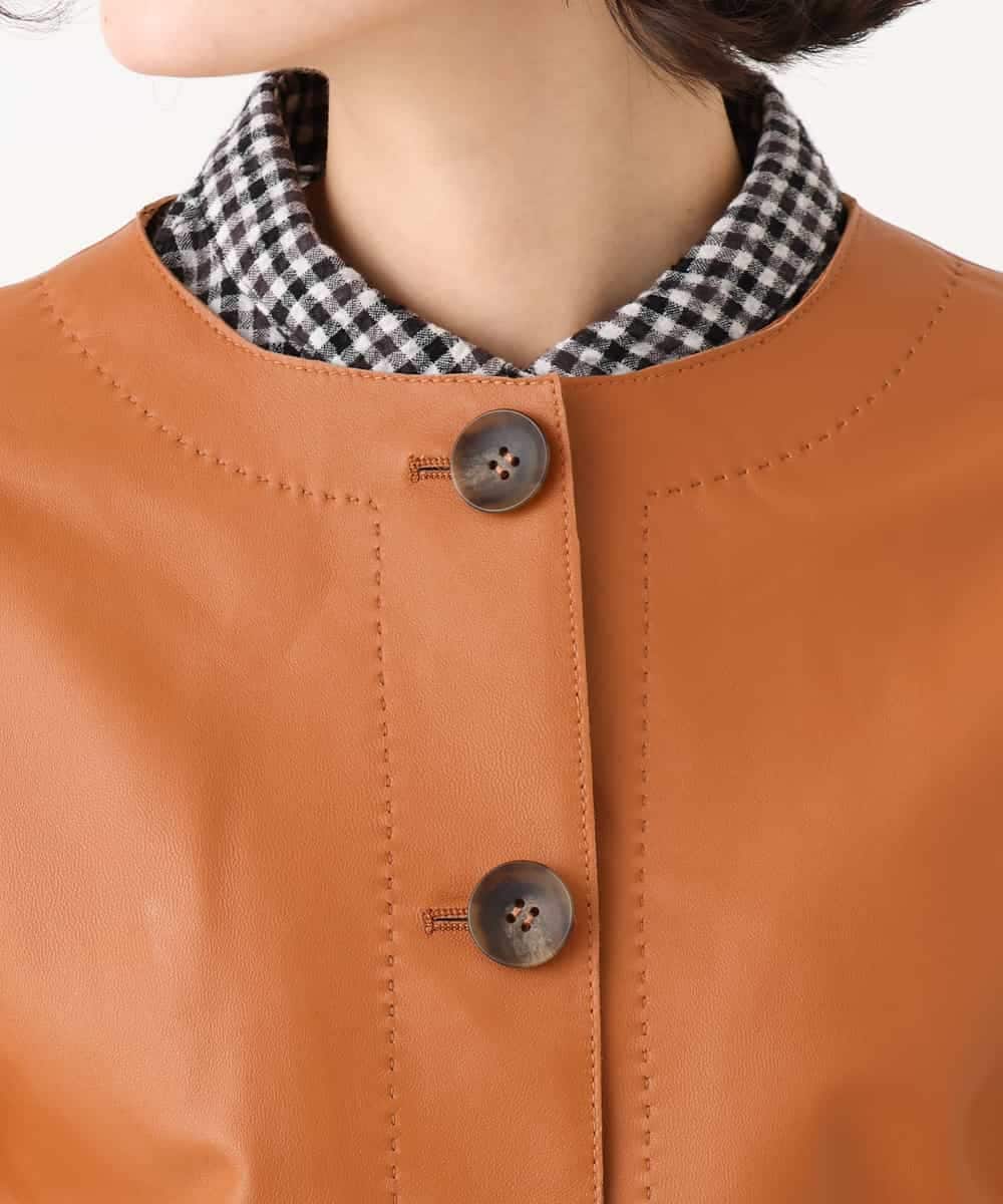 NHDJD15790 GIANNI LO GIUDICE(小さいサイズ)(メゾン ドゥ サンク) シープレザージャケット オレンジ