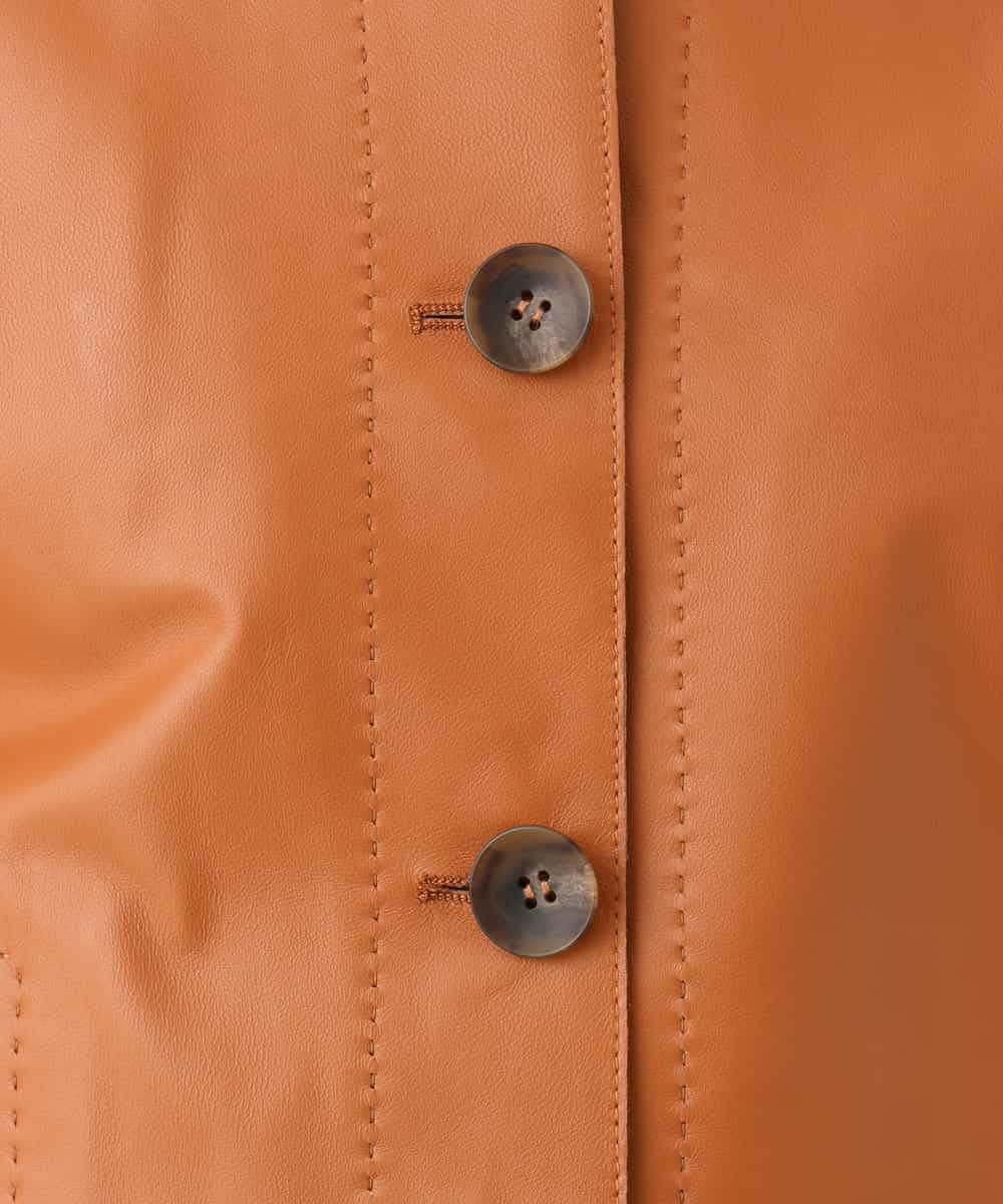 NHDJD15790 GIANNI LO GIUDICE(小さいサイズ)(メゾン ドゥ サンク) シープレザージャケット オレンジ
