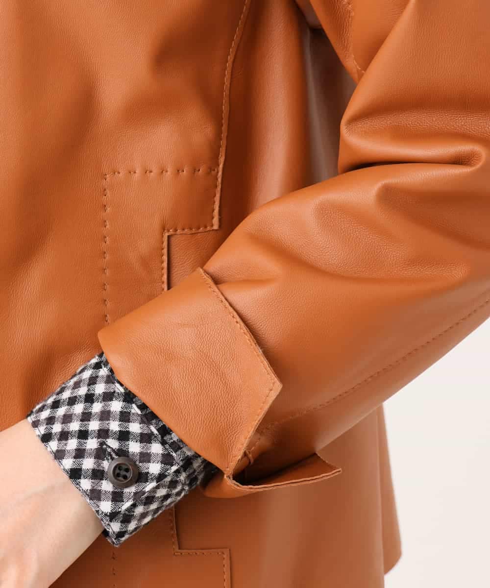 NHDJD15790 GIANNI LO GIUDICE(小さいサイズ)(メゾン ドゥ サンク) シープレザージャケット オレンジ