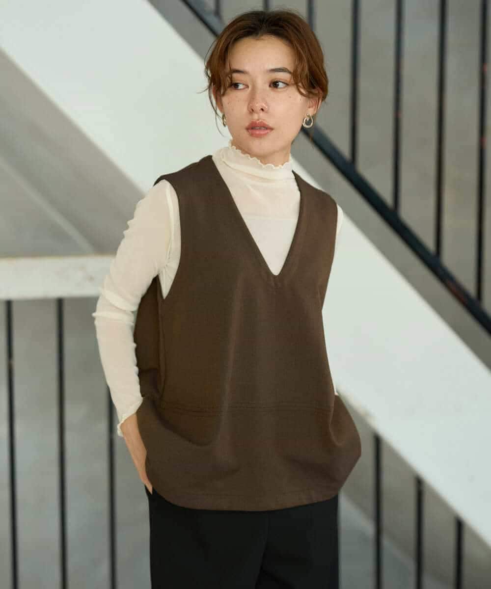 NHDJD18250 GIANNI LO GIUDICE(小さいサイズ) [日本製/セットアップ対応]アルガンギャバベスト