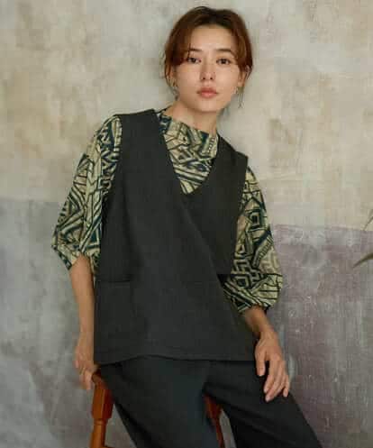 NHDJD18250 GIANNI LO GIUDICE(小さいサイズ) [日本製/セットアップ対応]アルガンギャバベスト