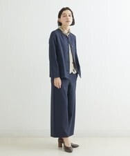 NHDJR80270 GIANNI LO GIUDICE(小さいサイズ)(メゾン ドゥ サンク) 【セットアップ対応】デニムジャージーノーカラージャケット ネイビー