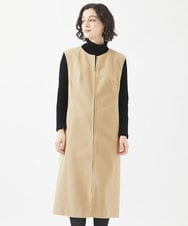 NHEAC88390 GIANNI LO GIUDICE(小さいサイズ)(メゾン ドゥ サンク) [セットアップ対応]圧縮ジャージージャンパースカート ベージュ