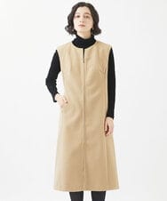 NHEAC88390 GIANNI LO GIUDICE(小さいサイズ)(メゾン ドゥ サンク) [セットアップ対応]圧縮ジャージージャンパースカート ベージュ