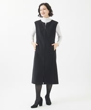 NHEAC88390 GIANNI LO GIUDICE(小さいサイズ)(メゾン ドゥ サンク) [セットアップ対応]圧縮ジャージージャンパースカート ベージュ