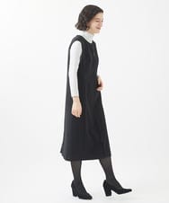 NHEAC88390 GIANNI LO GIUDICE(小さいサイズ)(メゾン ドゥ サンク) [セットアップ対応]圧縮ジャージージャンパースカート ベージュ