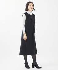NHEAC88390 GIANNI LO GIUDICE(小さいサイズ)(メゾン ドゥ サンク) [セットアップ対応]圧縮ジャージージャンパースカート ベージュ