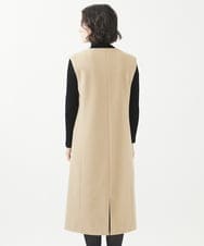 NHEAC88390 GIANNI LO GIUDICE(小さいサイズ)(メゾン ドゥ サンク) [セットアップ対応]圧縮ジャージージャンパースカート ベージュ