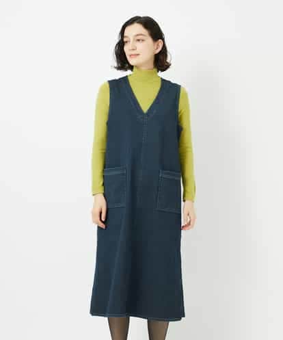 NHEAE12390 GIANNI LO GIUDICE(小さいサイズ) デニムカラーリバーワンピース