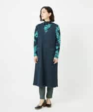 NHEAE12390 GIANNI LO GIUDICE(小さいサイズ)(メゾン ドゥ サンク) デニムカラーリバーワンピース グリーン