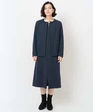 NHEAF81330 GIANNI LO GIUDICE(小さいサイズ)(メゾン ドゥ サンク) [セットアップ対応]デニムジャージージャンパースカート ネイビー