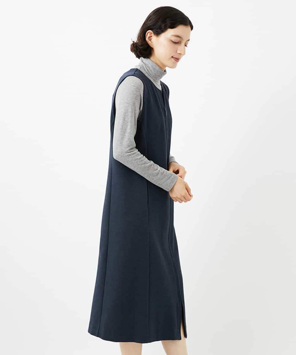NHEAF81330 GIANNI LO GIUDICE(小さいサイズ)(メゾン ドゥ サンク) [セットアップ対応]デニムジャージージャンパースカート ネイビー