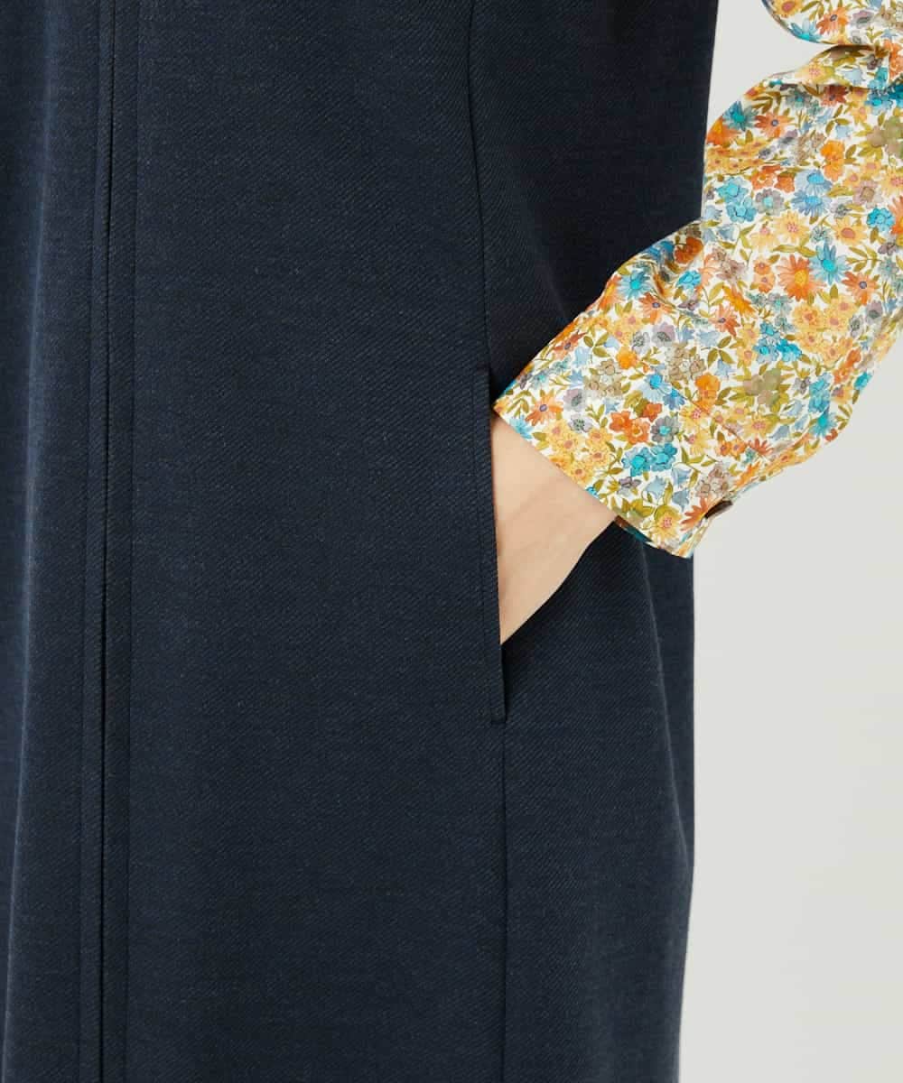 NHEAF81330 GIANNI LO GIUDICE(小さいサイズ)(メゾン ドゥ サンク) [セットアップ対応]デニムジャージージャンパースカート ネイビー