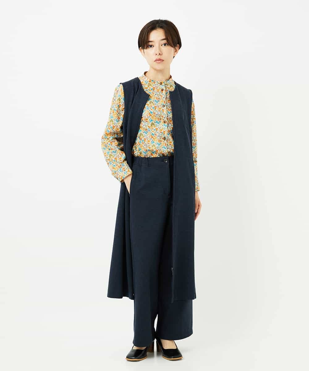 NHEAF81330 GIANNI LO GIUDICE(小さいサイズ)(メゾン ドゥ サンク) [セットアップ対応]デニムジャージージャンパースカート ネイビー