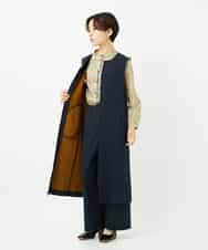 NHEAF81330 GIANNI LO GIUDICE(小さいサイズ)(メゾン ドゥ サンク) [セットアップ対応]デニムジャージージャンパースカート ネイビー